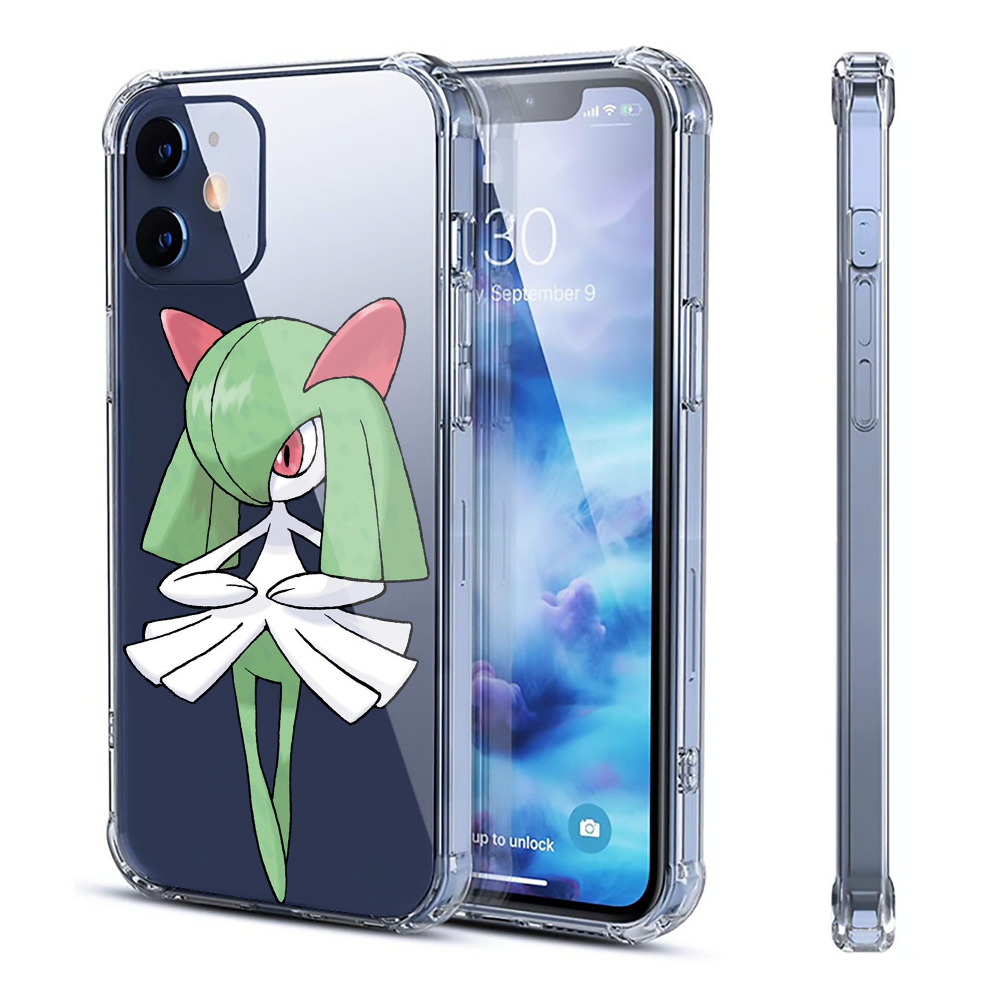 （画像用） ポケットモンスター Pokémon 【iPhone 12シリーズ対応】透明スマホケース（クリアソフトケース）